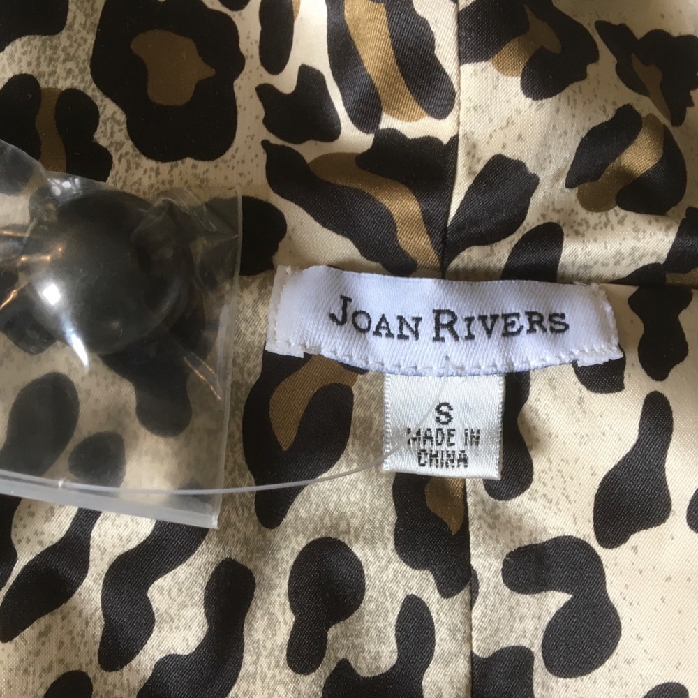 Joan Rivers Tan Reversible Hooded Rain Poncho Women’s Size Small NEW - Picture 8 of 8